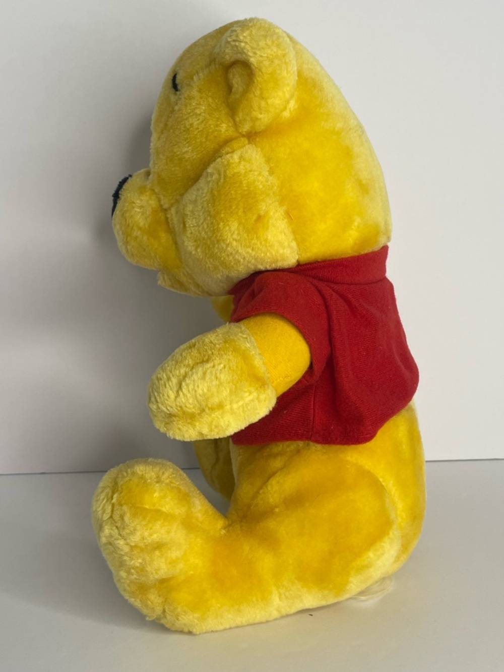 Vintage Winnie The Pooh Plush Large Plastic Eyes Red Shirt 80s 90s ✔️Description - Picture 6 of 12